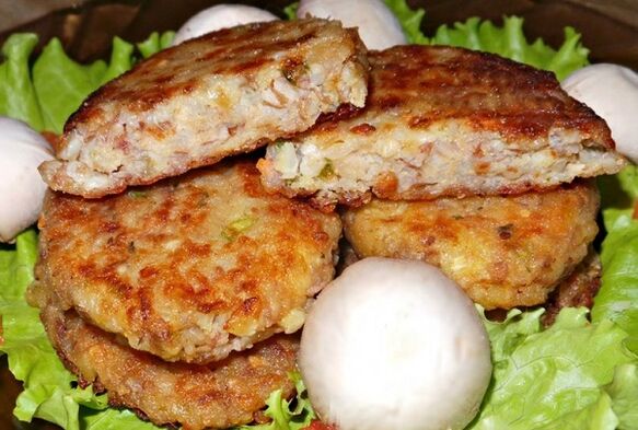 Cotlet de hrișcă la abur
