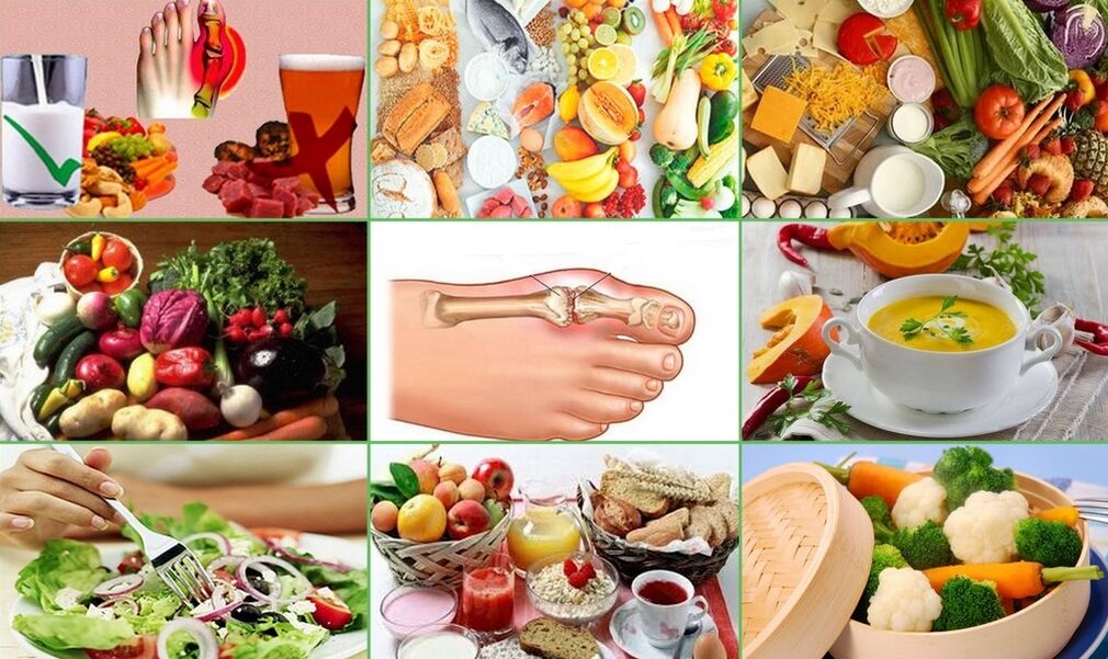 mâncăruri și produse pentru gută